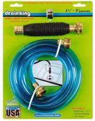 Made in USA - For 1-1/2 to 3 Inch Pipe, 6-3/8 Inch Cable Length, Handheld, Manual and Hand Drain Cleaner - Rubber Drum - Makers Industrial Supply