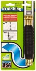 Made in USA - For 1-1/2 to 3 Inch Pipe, 6-3/8 Inch Cable Length, Handheld, Manual and Hand Drain Cleaner - Rubber Drum - Makers Industrial Supply