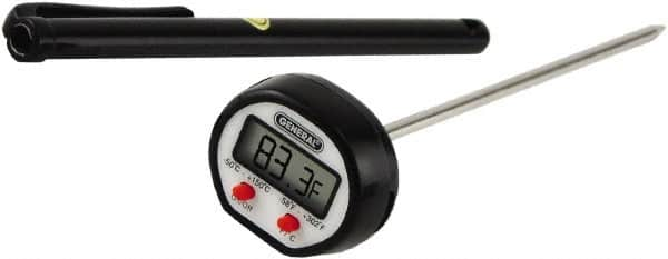 General - -40 to 302°F Digital Thermometer - Digital Display, Battery Power - Makers Industrial Supply