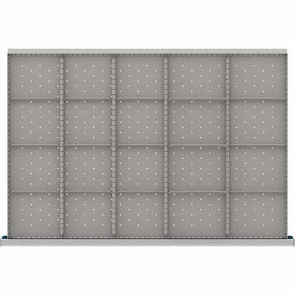 LISTA - 20-Compartment Drawer Divider Layout for 3.15" High Drawers - Makers Industrial Supply