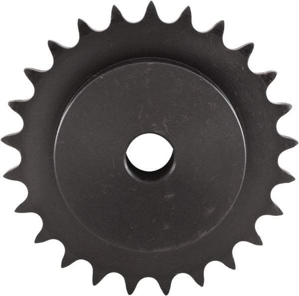 U.S. Tsubaki - 10 Teeth, 1" Chain Pitch, Chain Size 80, Plain Bore Sprocket - 1" Bore Diam, 3.236" Pitch Diam, 3.68" Outside Diam - Makers Industrial Supply