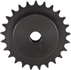 U.S. Tsubaki - 10 Teeth, 1" Chain Pitch, Chain Size 80, Plain Bore Sprocket - 1" Bore Diam, 3.236" Pitch Diam, 3.68" Outside Diam - Makers Industrial Supply