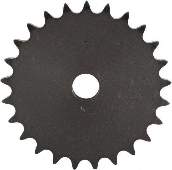 U.S. Tsubaki - 21 Teeth, 1" Chain Pitch, Chain Size 80, "A" Plate Roller Chain Sprocket - 15/16" Bore Diam, 6.71" Pitch Diam, 7.24" Outside Diam - Makers Industrial Supply