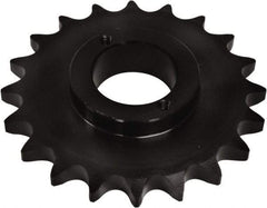 U.S. Tsubaki - 16 Teeth, 1" Chain Pitch, Chain Size 80, Split Taper Sprocket - 5-1/8" Pitch Diam, 5.63" Outside Diam - Makers Industrial Supply