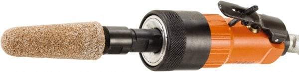 Dotco - 6mm Collet, Straight Handle, Air Straight Die Grinder - 25,000 RPM, Front Exhaust, 38 CFM, 0.9 hp, 90 psi, 6.3mm Inlet - Makers Industrial Supply