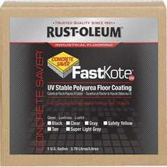 Rust-Oleum - 1 Gal Gray Gloss Finish Floor Coating - 400 Sq Ft per Gal, Interior/Exterior, <50 gL VOC Compliance - Makers Industrial Supply