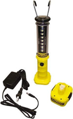 Made in USA - 100 VAC & 240 VAC, (8) 1/2, (1) 1 Watt, Cordless, LED Portable Handheld Work Light - 1 Head, Polycarbonate - Makers Industrial Supply