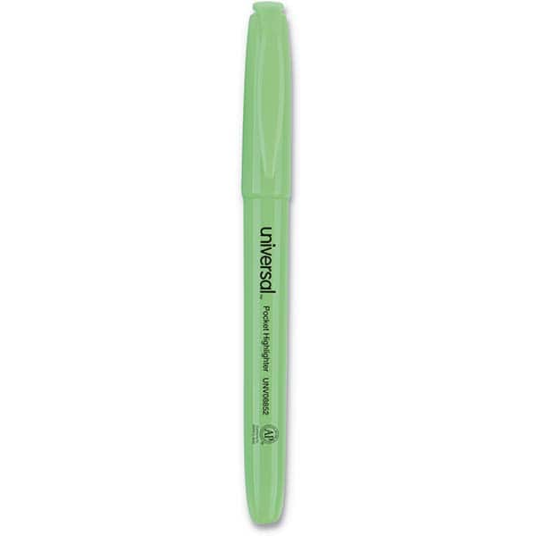 UNIVERSAL - Markers & Paintsticks Type: Highlighters Color: Fluorescent Green - Makers Industrial Supply