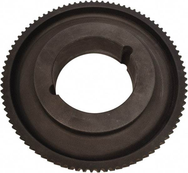 Continental ContiTech - 50 Tooth, 105" Inside x 125.72" Outside Diam, Synchronous Belt Drive Sprocket Timing Belt Pulley - 0.472" Belt Width, 8" Pitch Diam, Cast Iron, 2012TL Bushing - Makers Industrial Supply