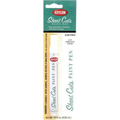 Krylon - 0.33 oz White Gloss Finish Paint Pen - Pen, Direct to Metal, 500 gL VOC Compliance - Makers Industrial Supply