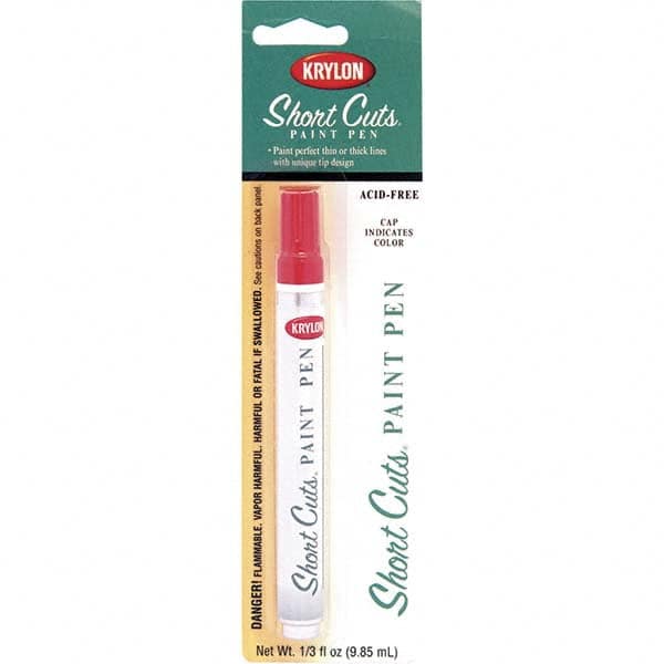 Krylon - 0.33 oz Glow Orange Gloss Finish Paint Pen - Pen, Direct to Metal, 446 gL VOC Compliance - Makers Industrial Supply