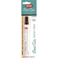 Krylon - 0.33 oz Black Gloss Finish Paint Pen - Pen, Direct to Metal, 565 gL VOC Compliance - Makers Industrial Supply