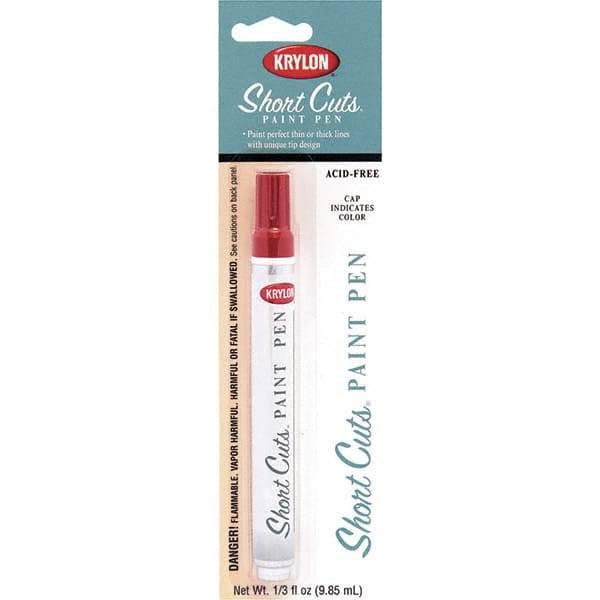 Krylon - 0.33 oz Red Pepper Gloss Finish Paint Pen - Pen, Direct to Metal, 535 gL VOC Compliance - Makers Industrial Supply