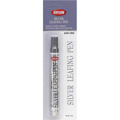 Krylon - 0.33 oz Silver Metallic Finish Paint Pen - Leafing, Direct to Metal, 875 gL VOC Compliance - Makers Industrial Supply