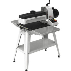 Jet - 5" Diam x 18" Long, Single Phase Floor Drum Sanding Machine - 1/32" Sanding Depth, 1/32 to 3" Thick x 32" Wide Workpiece - Makers Industrial Supply