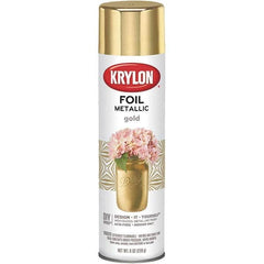 Krylon - Gold Foil, Gloss, Metallic Spray Paint - 8 oz Container - Makers Industrial Supply