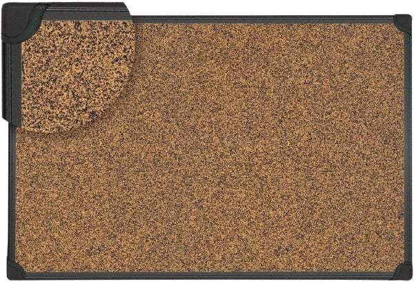 UNIVERSAL - 24" Wide x 18" High Cork Bulletin Bar - Natural (Color) - Makers Industrial Supply