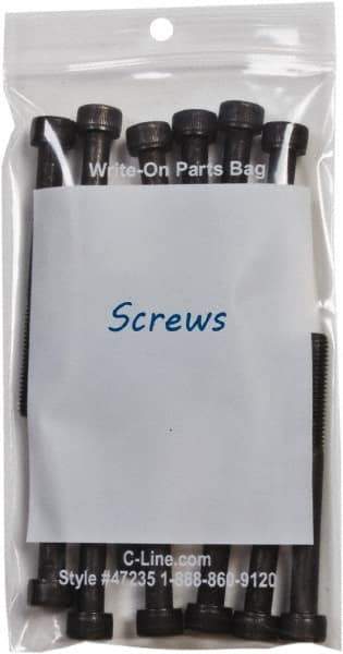 C-LINE - 3 x 7.3", 2 mil Self-Seal Reclosable Bags - Clear - Makers Industrial Supply