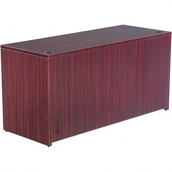 ALERA - 59.13" Long x 29.63" High x 23.63" Deep, Credenza - Mahogany (Color), Woodgrain Laminate - Makers Industrial Supply