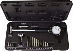 SPI - 15 Anvil, 1.4 to 6" Dial Bore Gage Set - 0.0005" Graduation, 6" Gage Depth, Accurate to 0.0005", Carbide Contact Point - Makers Industrial Supply