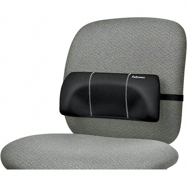 FELLOWES - Black Back Support - For Office Chairs, Car Seat & Home Use - Makers Industrial Supply