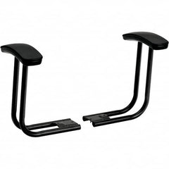 Hon - Black Adjustable T-Pad Arms - For HON ComforTask Series Swivel Task Chairs - Makers Industrial Supply