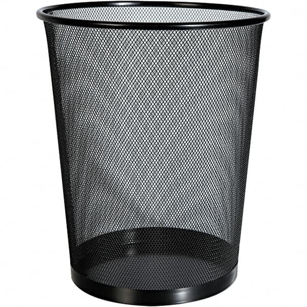 Universal One - Black Wastebasket - Use with Office Supplies - Makers Industrial Supply