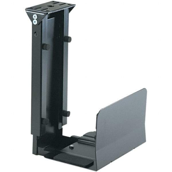 Safco - Black Underdesk CPU Holder - Use with Desk - Makers Industrial Supply