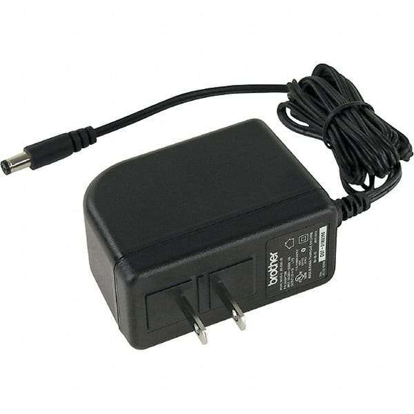 Brother - Black AC Adapter - Use with Brother PT-E300, PT-E500, PT-E550W, PT-H300, PT-H300LI, PT-H500LI, PT-P700, PT-P750W - Makers Industrial Supply