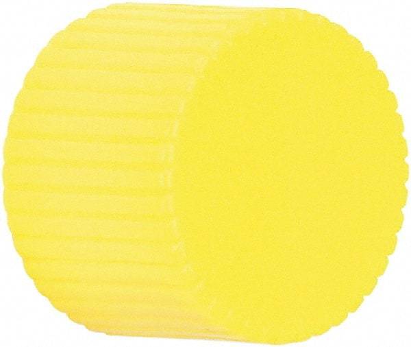 Schneider Electric - Pushbutton Switch Cap - Yellow, Round Button, Illuminated - Makers Industrial Supply