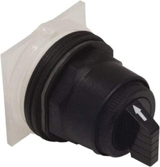 Schneider Electric - 1.18 Inch Mount Hole, 3 Position, Knob and Pushbutton Operated, Selector Switch Only - Black, Maintained (MA), without Contact Blocks, Anticorrosive, Weatherproof, Dust and Oil Resistant - Makers Industrial Supply