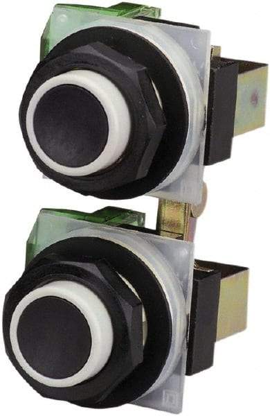 Schneider Electric - 30mm Mount Hole, Extended Straight, Pushbutton Switch - Maintained (MA) - Makers Industrial Supply