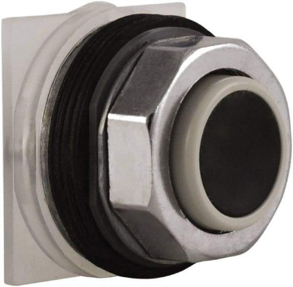 Schneider Electric - 30mm Mount Hole, Extended Straight, Pushbutton Switch Only - Black Pushbutton, Momentary (MO) - Makers Industrial Supply