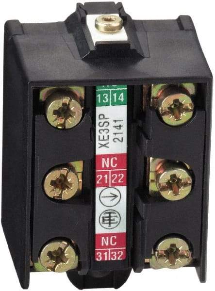 Telemecanique Sensors - 1.6 Inch Long, Limit Switch Contact Block - For Use with Limit Switches - Makers Industrial Supply