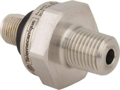 Telemecanique Sensors - 1/4-18 NPT (Male) Connector, 12 to 24 VDC, 300 psi Sensor, Shock and Vibration Resistant, Control Circuit Pressure Sensor - 26mm Long x 30mm Wide, IP65, IP67, IP69, For Use with OsiSense XM - Makers Industrial Supply