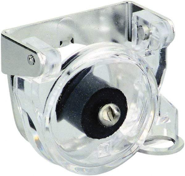 Schneider Electric - Pushbutton Switch Padlock Attachment - Round Button, Nonilluminated - Makers Industrial Supply