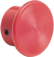 Schneider Electric - Extended Mushroom Head Pushbutton Switch 1-3/8" Screw-On Knob - Red, Round Button, Nonilluminated - Makers Industrial Supply