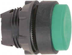 Schneider Electric - 22mm Mount Hole, Extended Straight, Pushbutton Switch Only - Round, Green Pushbutton, Nonilluminated, Momentary (MO) - Makers Industrial Supply