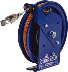 CoxReels - 5/32 Inch x 75 Ft. Stranded Cable Grounding Reel - Spring Driven Reel, Stainless Steel Cable - Makers Industrial Supply