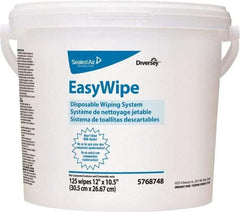 Diversey - Pre-Moistened General Purpose Wipes - Refill, 24-7/8" x 8-5/8" Sheet Size, White - Makers Industrial Supply