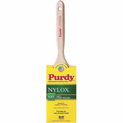 Purdy - 3" Flat Synthetic Trim Brush - Wood Fluted Handle - Makers Industrial Supply