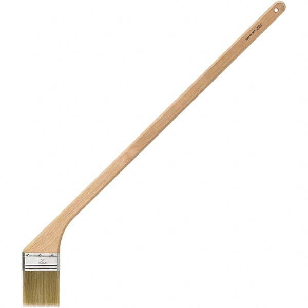 Bestt-Liebco - 3" Angled Synthetic Hockey Stick Brush - Wood Hockey Stick Handle - Makers Industrial Supply