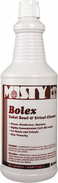 Misty - 32 oz Bottle Liquid Toilet Bowl Cleaner - Wintergreen Scent, Nonacidic, Toilets - Makers Industrial Supply