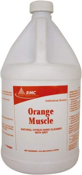 Rochester Midland Corporation - 1 Gal Bottle Liquid Hand Cleaner with Grit - White, Orange Scent - Makers Industrial Supply