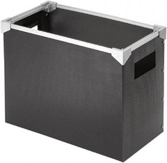 Pendaflex - Black & Silver Portable Storage Box - Poly - Makers Industrial Supply