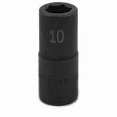 SK - Impact Socket - 3/8"DR 6PT 10MM SEMI-DEEP IMPACT SOCKET - Makers Industrial Supply