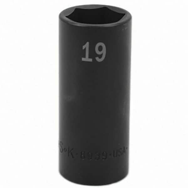 SK - Impact Socket - 3/8"DR 19MM DEEP IMPACT SOCKET - Makers Industrial Supply