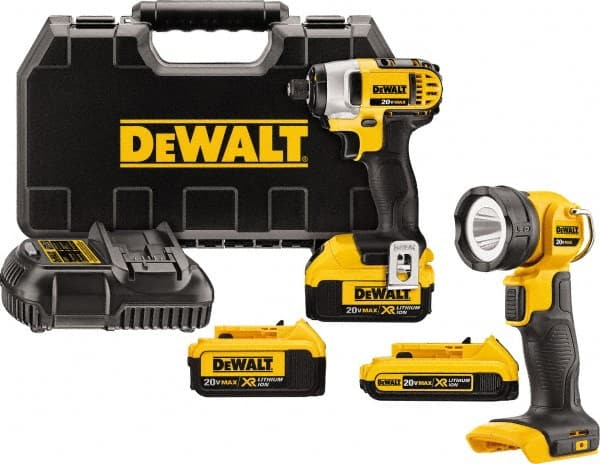 DeWALT - 20 Volt Cordless Tool Combination Kit - Makers Industrial Supply