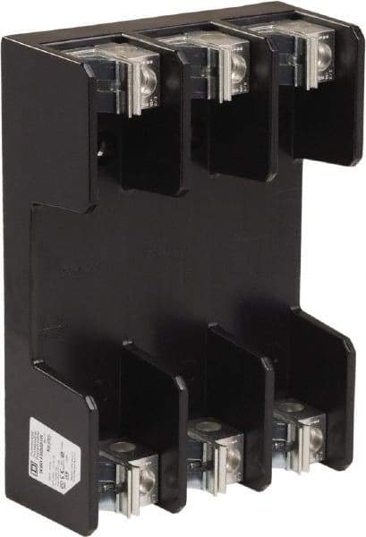 Square D - 3 Pole, 600 Volt, 100 Amp, Surface Mount Fuse Holder - Compatible with R Class Fuse - Makers Industrial Supply