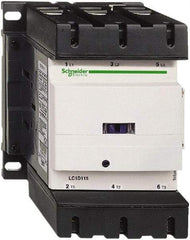 Schneider Electric - 3 Pole, 24 Coil VAC at 50/60 Hz, 115 Amp at 440 VAC, Nonreversible IEC Contactor - Bureau Veritas, CCC, CSA, CSA C22.2 No. 14, DNV, EN/IEC 60947-4-1, EN/IEC 60947-5-1, GL, GOST, LROS, RINA, RoHS Compliant, UL 508, UL Listed - Makers Industrial Supply